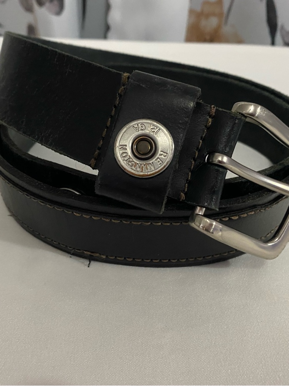 Men’s Brown Leather Remington Belt Size 2xL Used